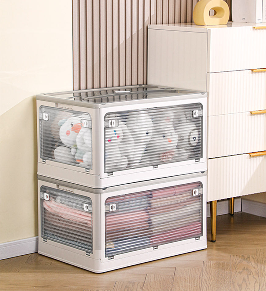 Joybos® Five-Door Collapsible Storage Bin with Lids and Wheels